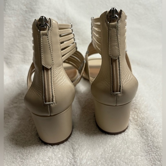 GUC Aquazzura- Ravello Leather Cream Sandals. Size 37 main image 8